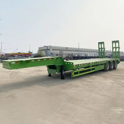 3 Axle 60 Ton Lowbed Semi Trailer Equipment Lowbed Truck Trailer