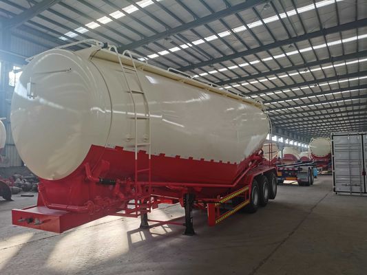 3 Axle Bulker Cement Tanker Trailer 10000 แกลลอน 42 เมตรคิวบิก Fly Ash Trailer