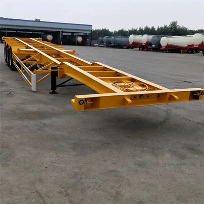 ดีไซน์ใหม่ 3 แอ็กซ์ Skeleton คอนเทนเนอร์ Chassis Semi Trailer 40ft Skeleton Semi Trailer