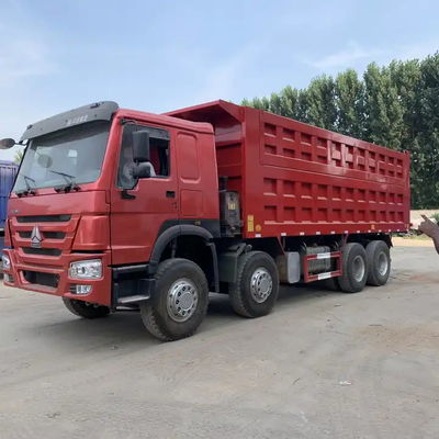 ราคาโรงงาน 430HP 12 Wheeler ใหม่หรือมือสอง Howo 8x4 Sinotruk รถบรรทุก